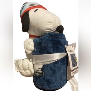 Authentic Peanuts Plush Character Pillow & Throw Set Snoopy 48 X 58 Throw